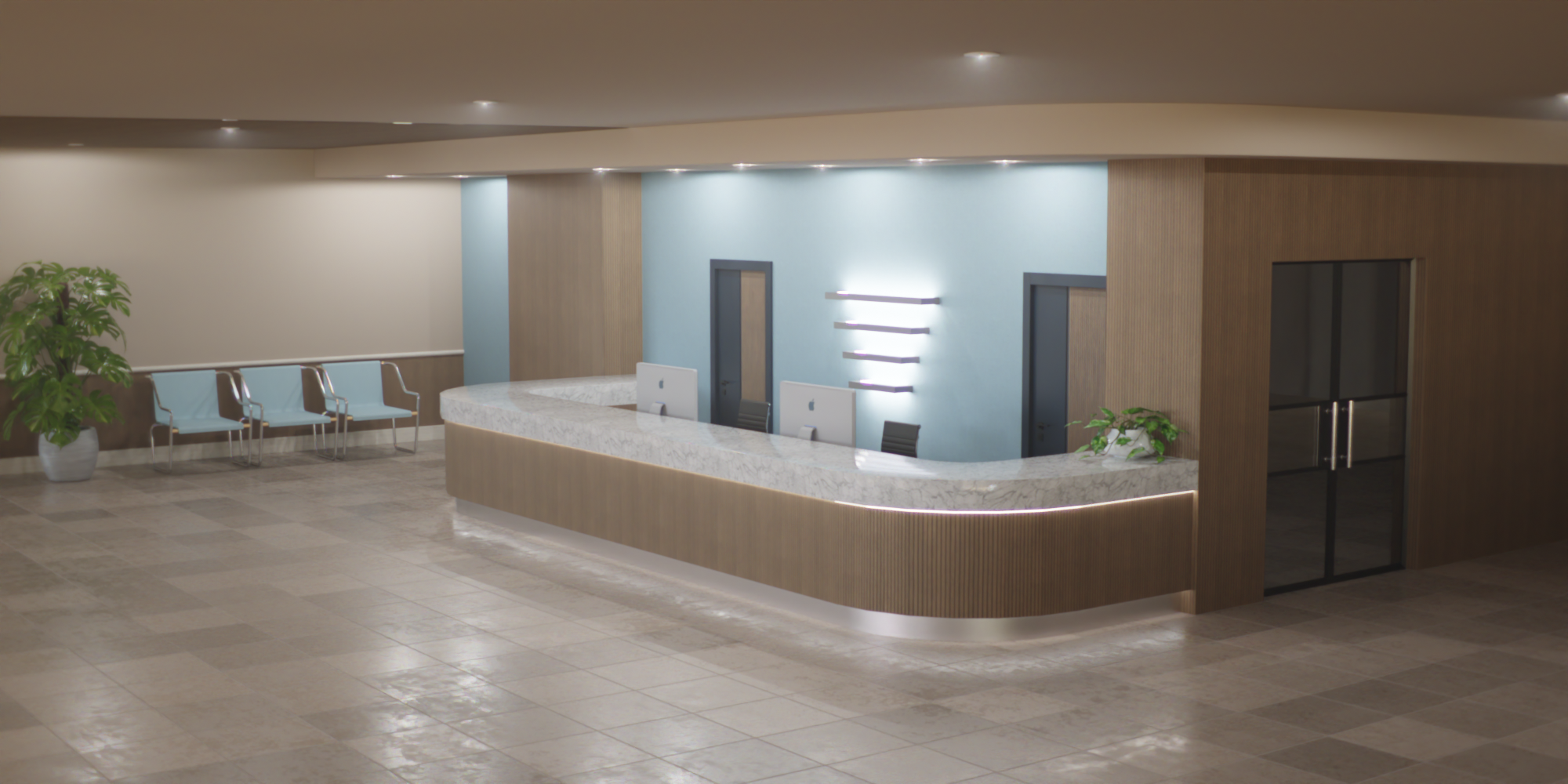 Accueil moderne - Design intérieur 3D