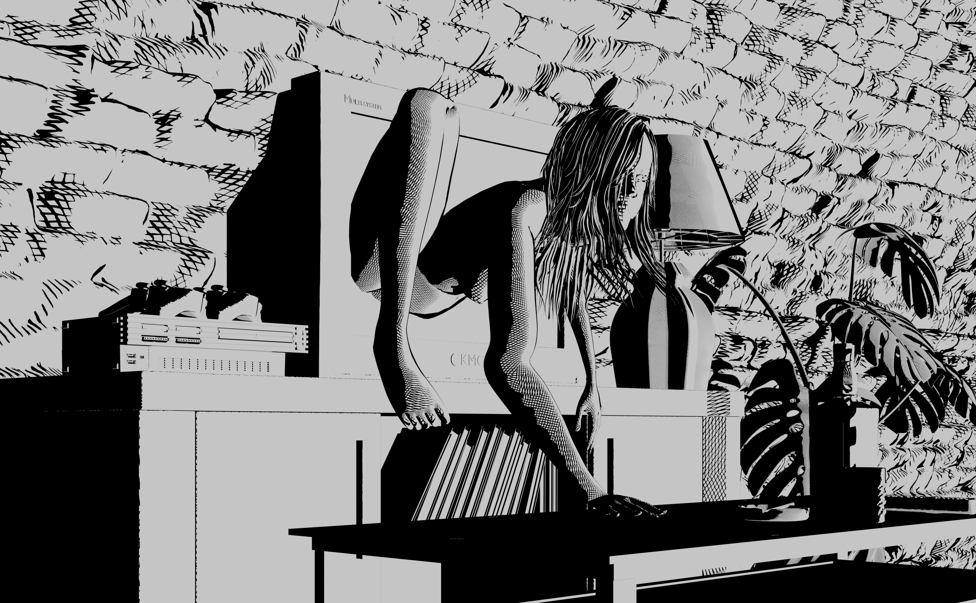 Sadako - Rendu 3D Style Manga